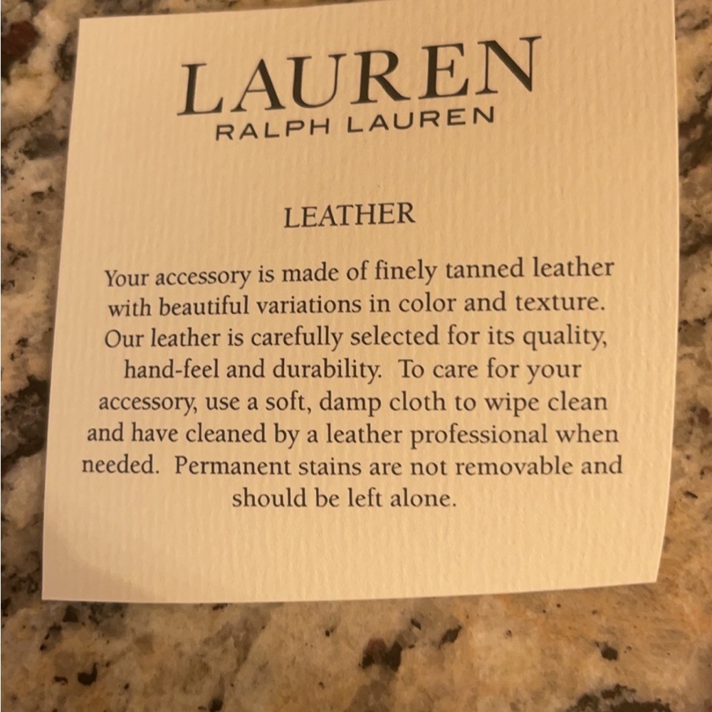 Ralph Lauren Leather Tote Bag